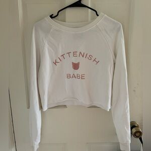 Kittenish - crop sweatshirt!